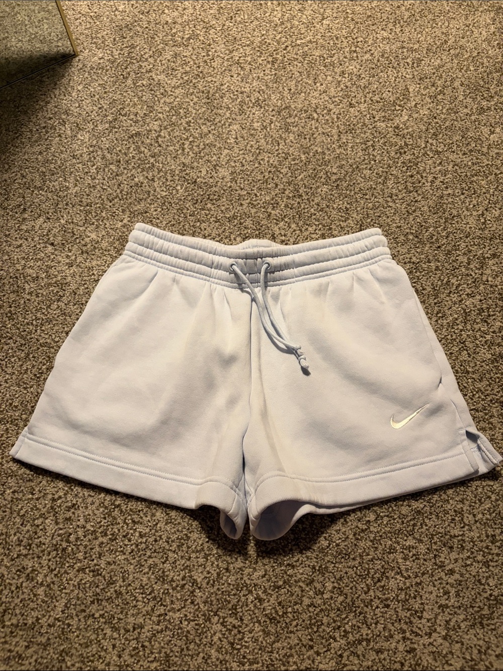 Nike Women’s Light Blue Athletic Fleece Shorts